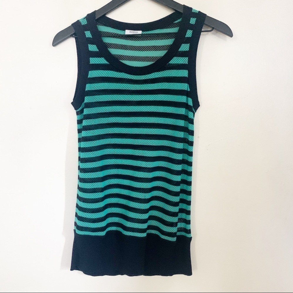 Akris Punto Striped Knit Cardigan 2 Piece Set Women’s US Size 6 - Picture 4 of 15